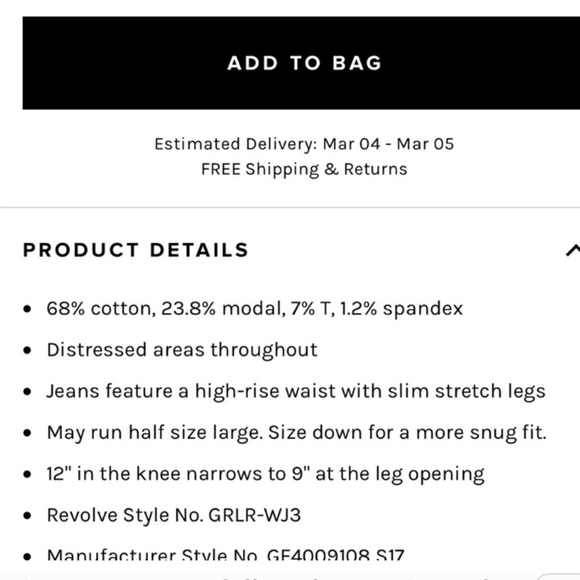 GRLFRND THE KENDALL HIGH RISE SLIM FIT NO DISTRESSING STRETCH DENIM SZ 30 - Picture 5 of 6